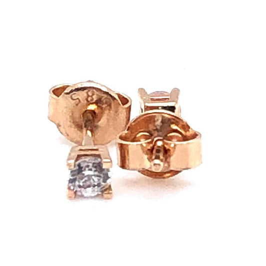 Ohrringe 585/-Rotgold