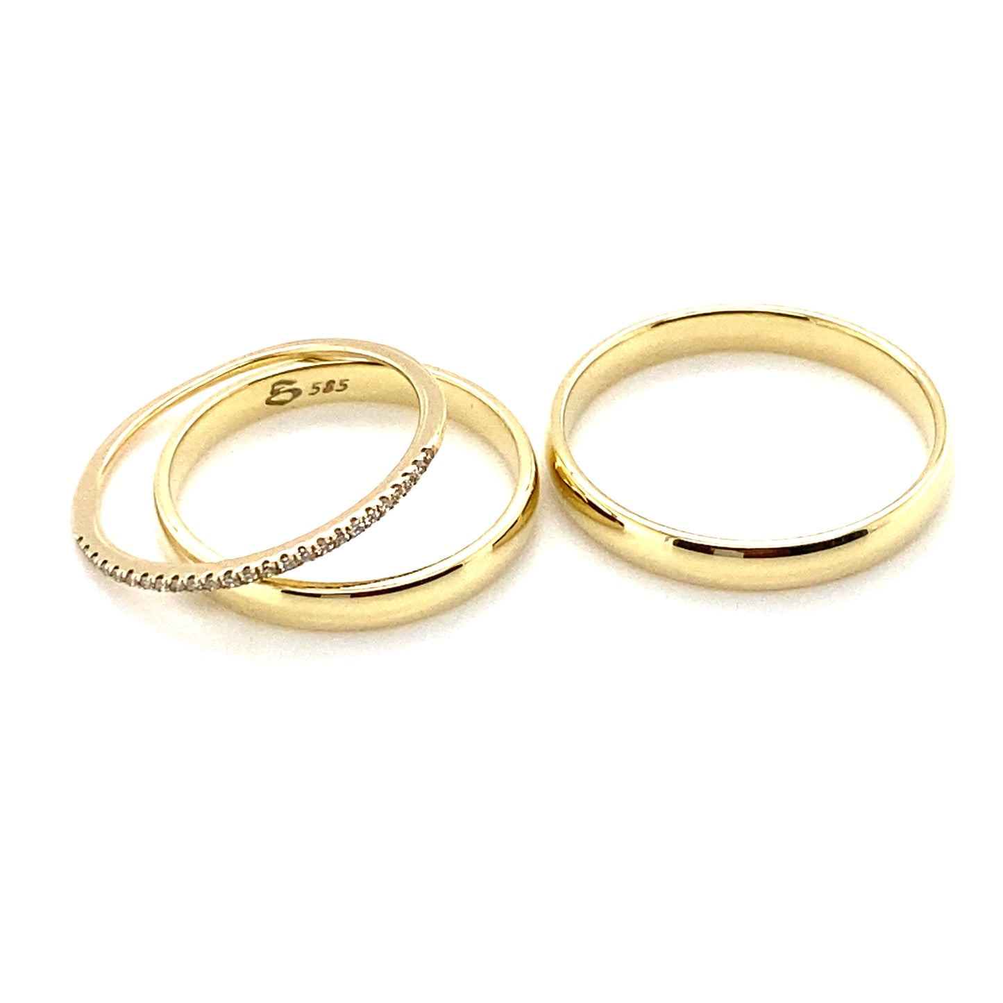 Trauringe mit Memoire Ring 585/-Gold