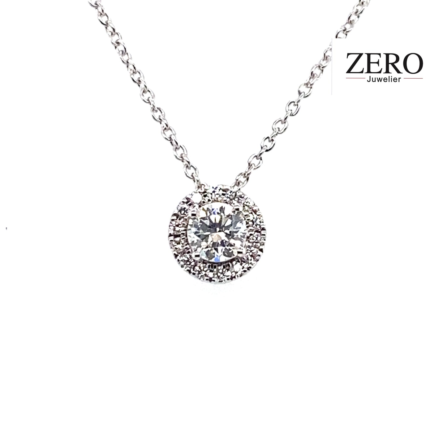 Kette 750/-Weißgold Brillanten