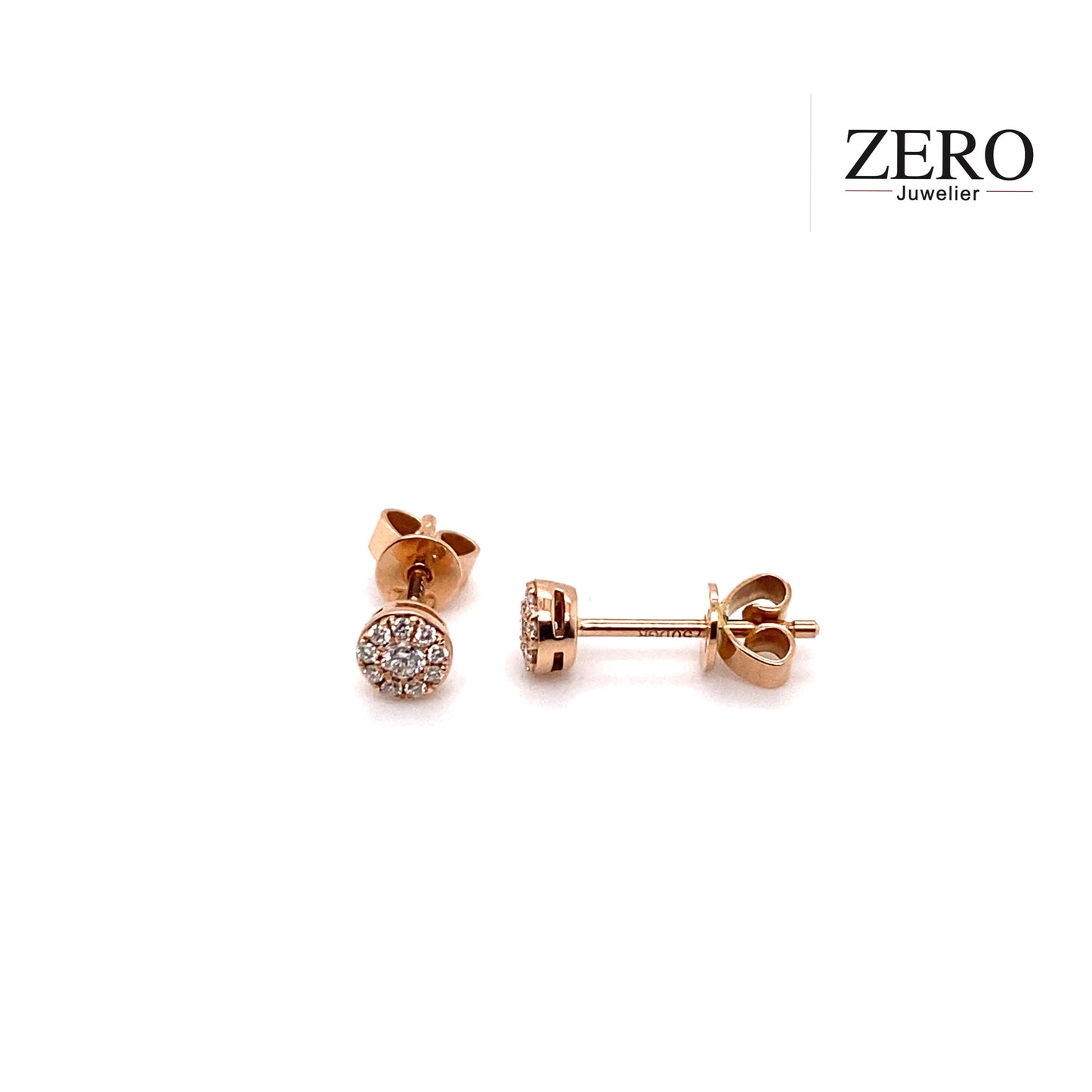 Ohrstecker Rotgold 750/- Brillanten