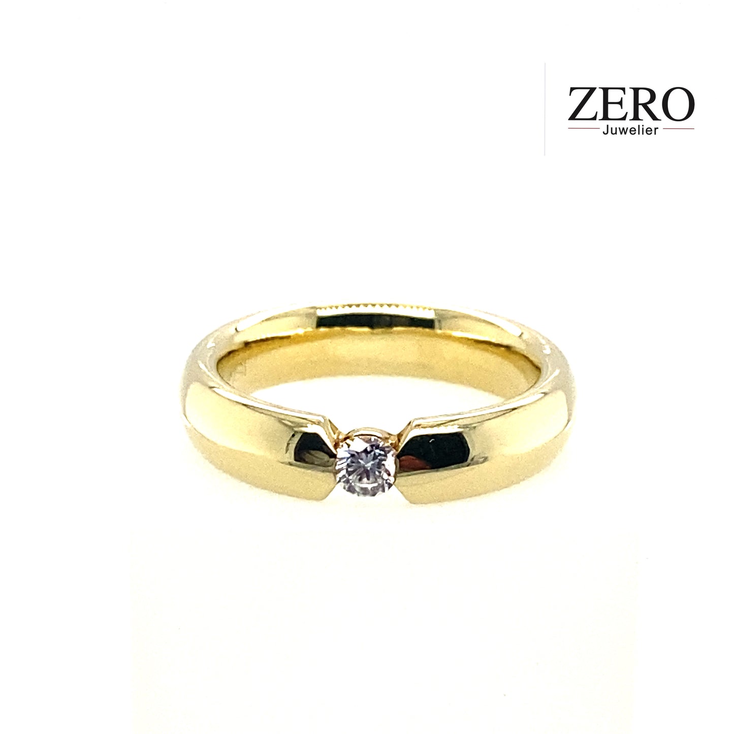 Spannring Gelbgold 585/-Brillant