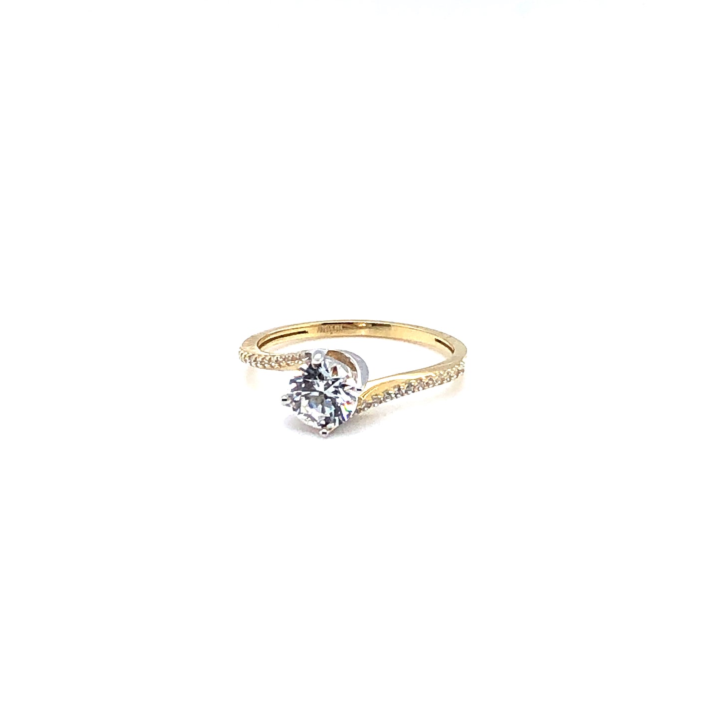 Ring 585/-Gelbgold/-Weißgold