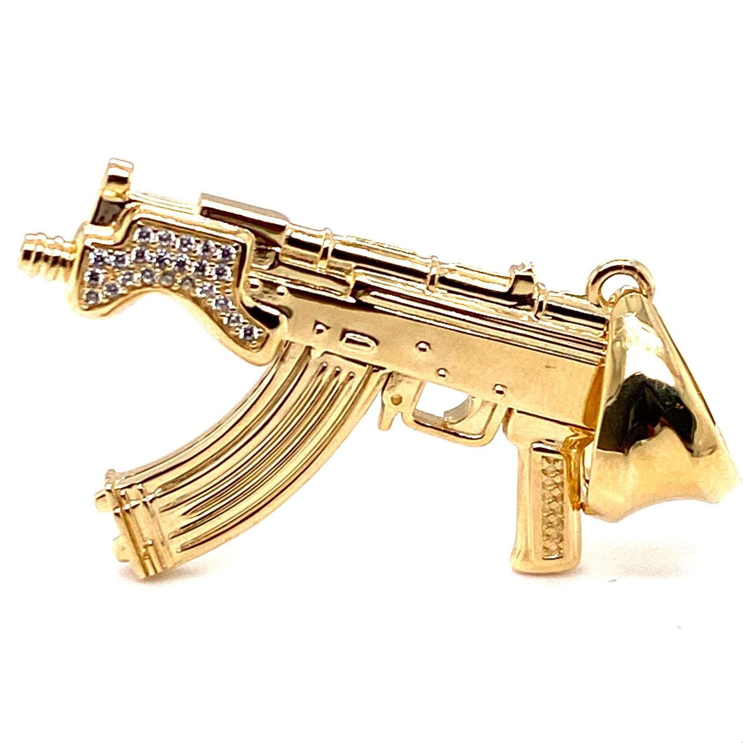 Anhänger 585/-Gelbgold Maschienenpistole