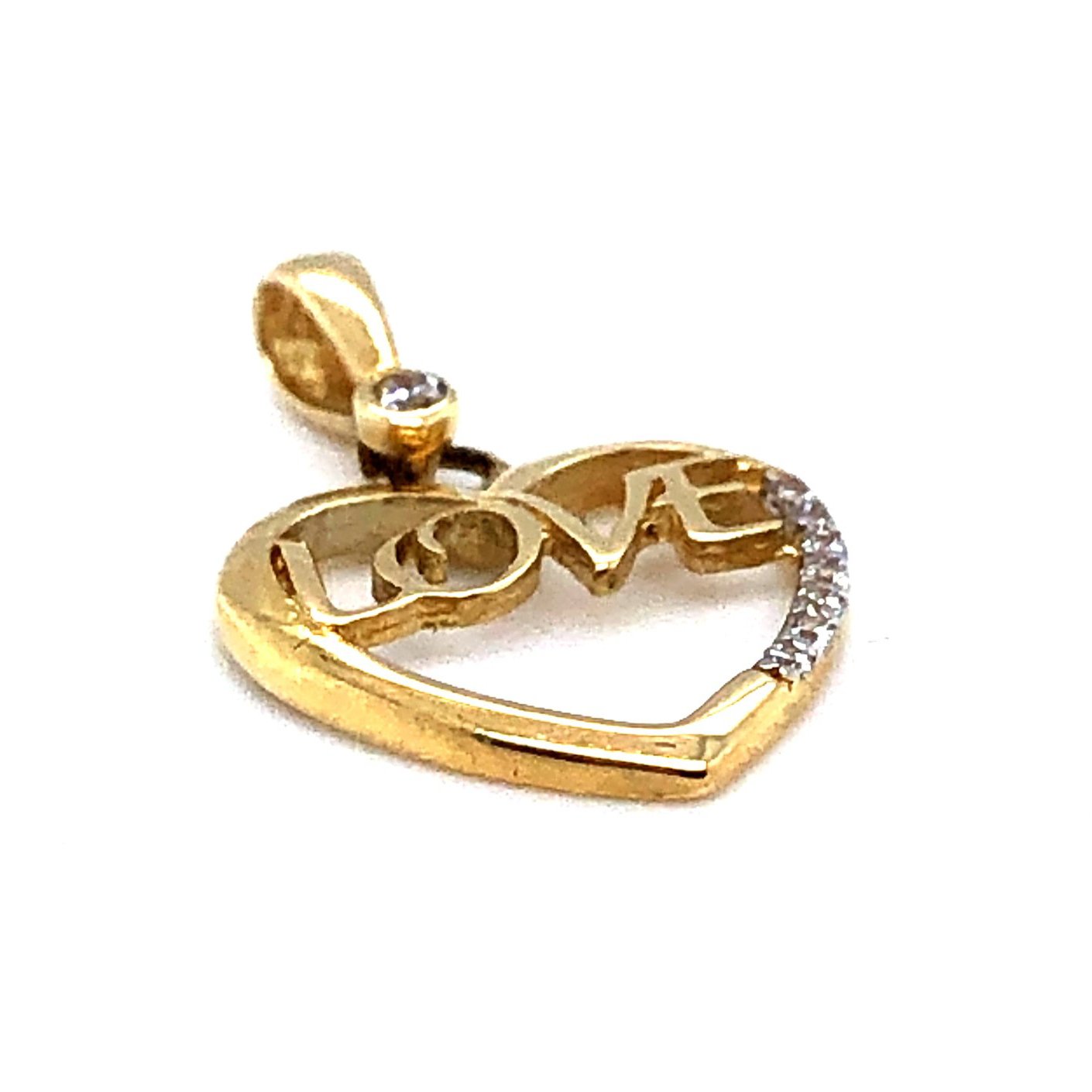 Anhänger 585/-Gelbgold Herz