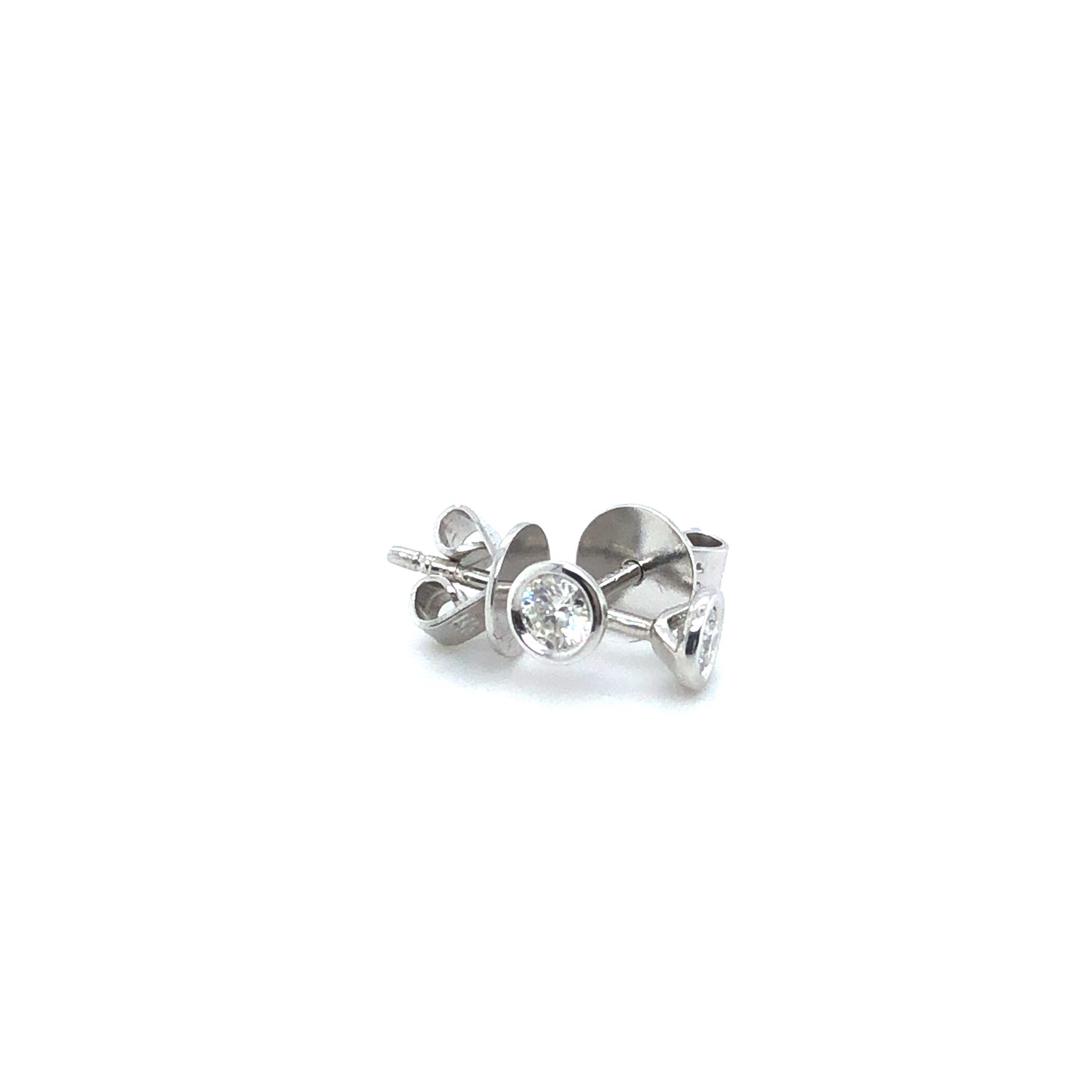 Ohrstecker 585/-Weißgold mit Brillanten