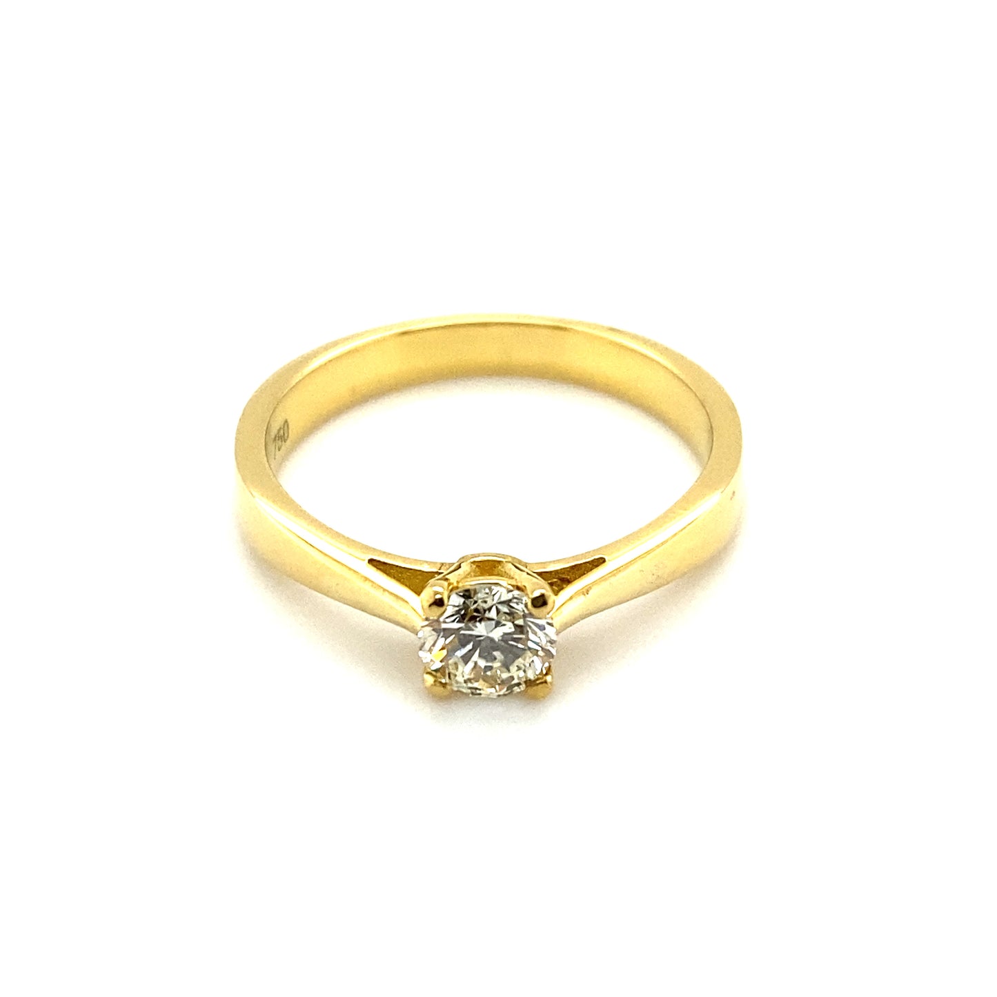 Ring Solitär 0,50 ct Brillant 750/- Gelbgold