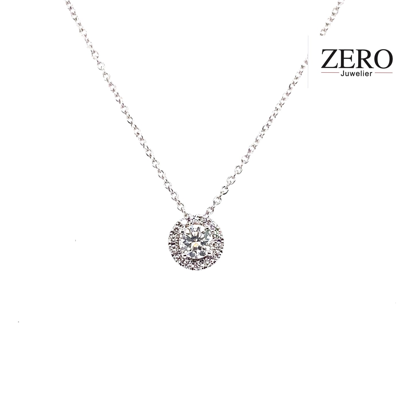 Kette 750/-Weißgold Brillanten