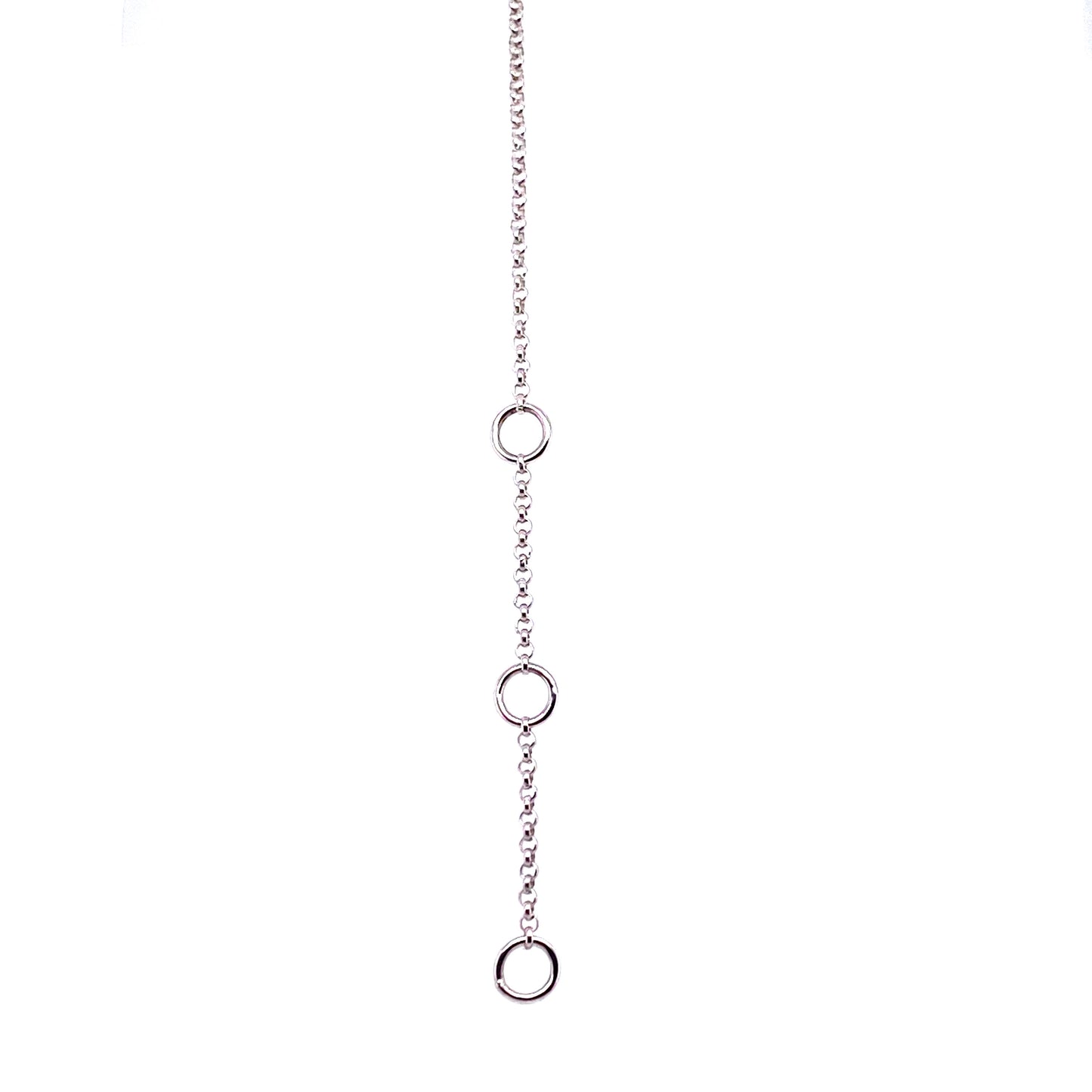 Kette 585/-Weißgold Schriftzug ,,Kiss“ mit Brillanten