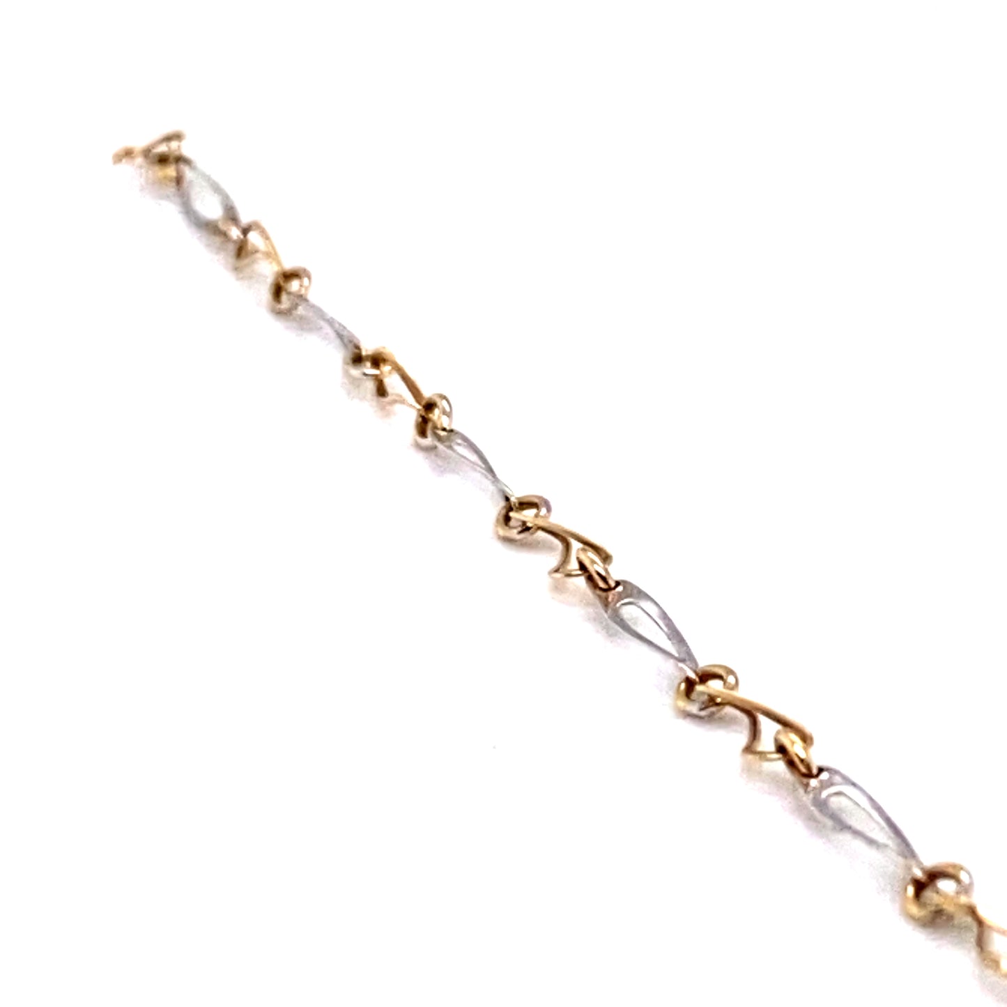 Armband 585/-Gelbgold/-Weißgold