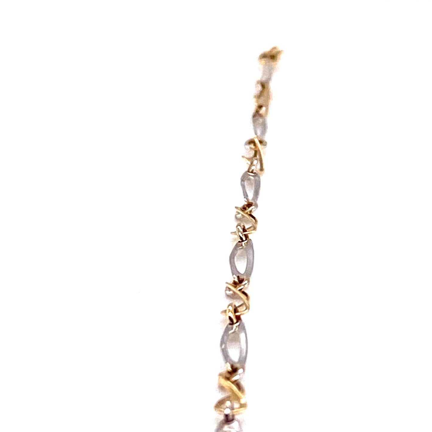 Armband 585/-Gelbgold/-Weißgold