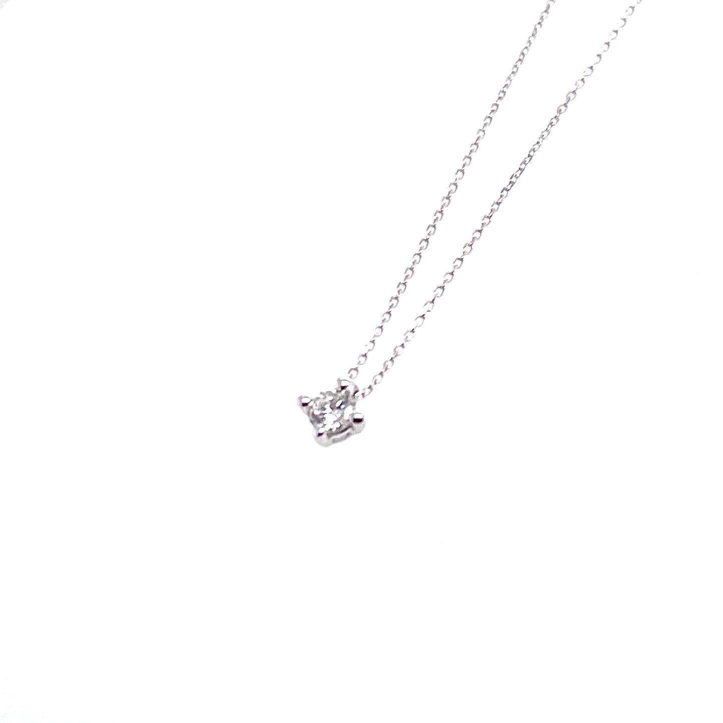 Kette 750/-Weißgold mit Brillant