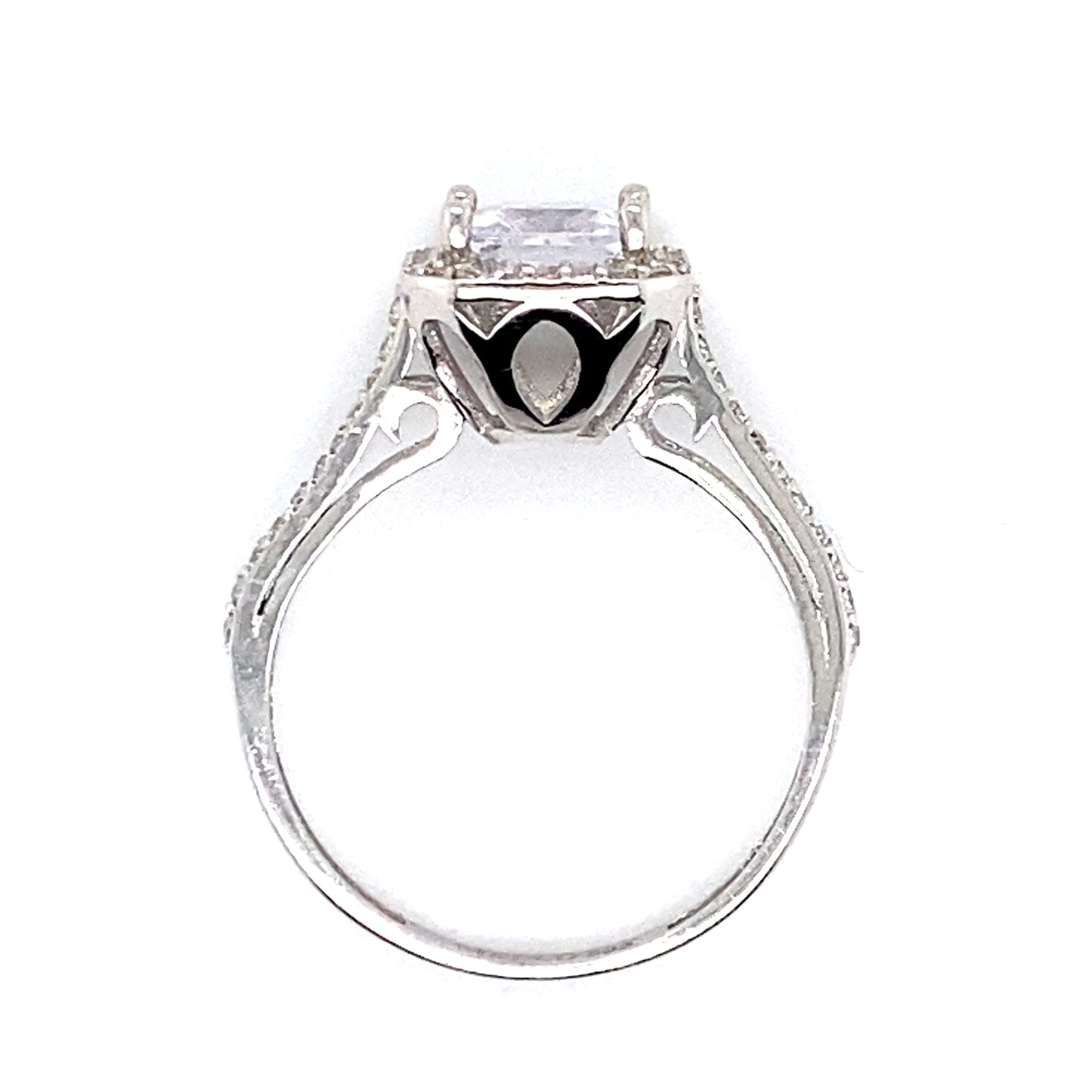 Ring 585/-Weißgold Zirkonia