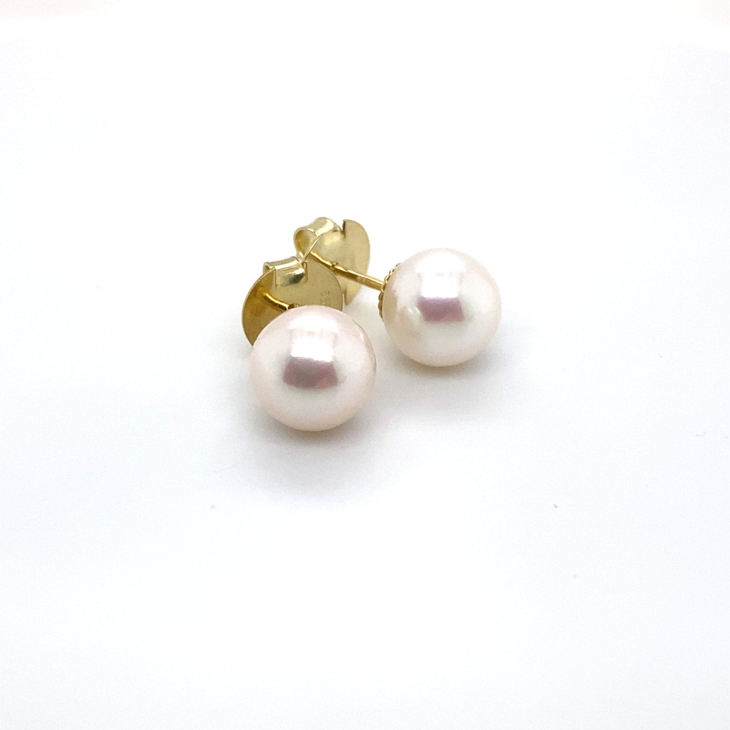 Ohrstecker Perlen 585/-Gelbgold