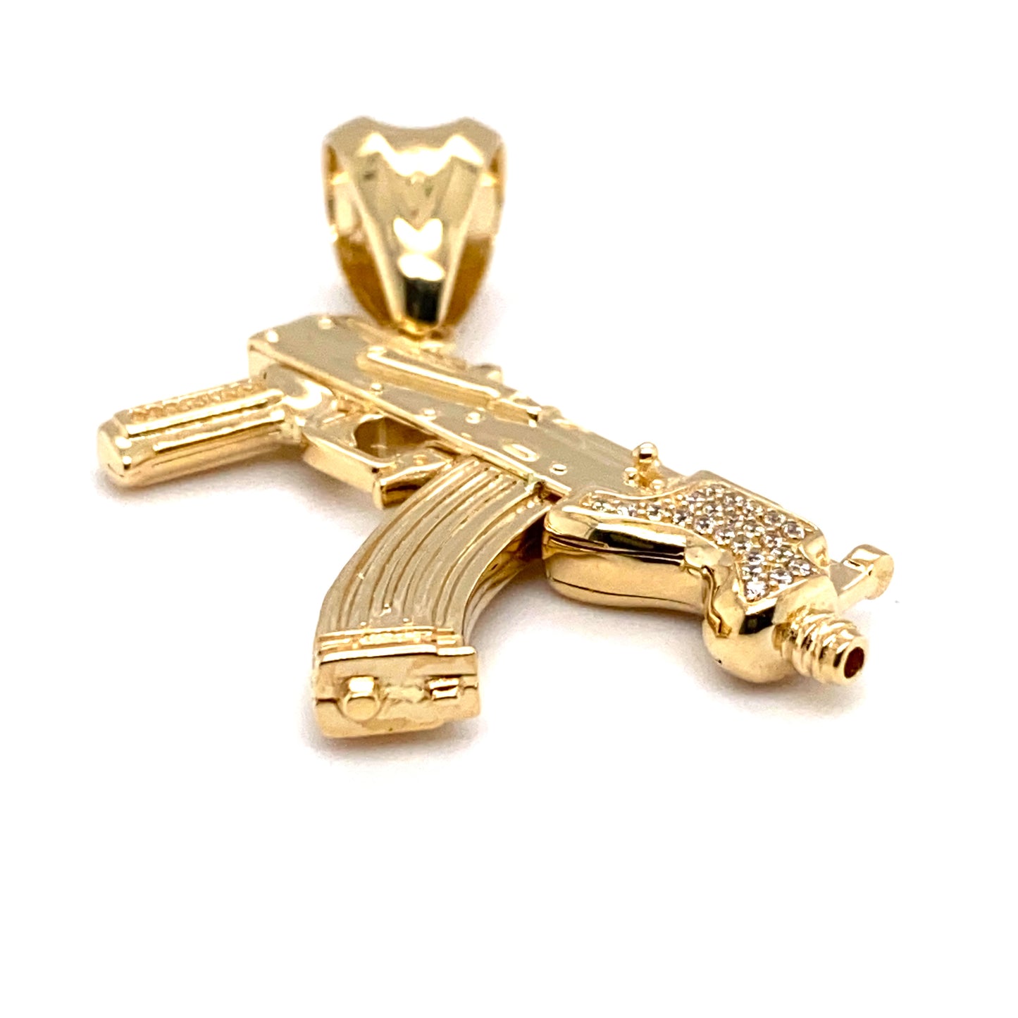 Anhänger 585/-Gelbgold Maschienenpistole