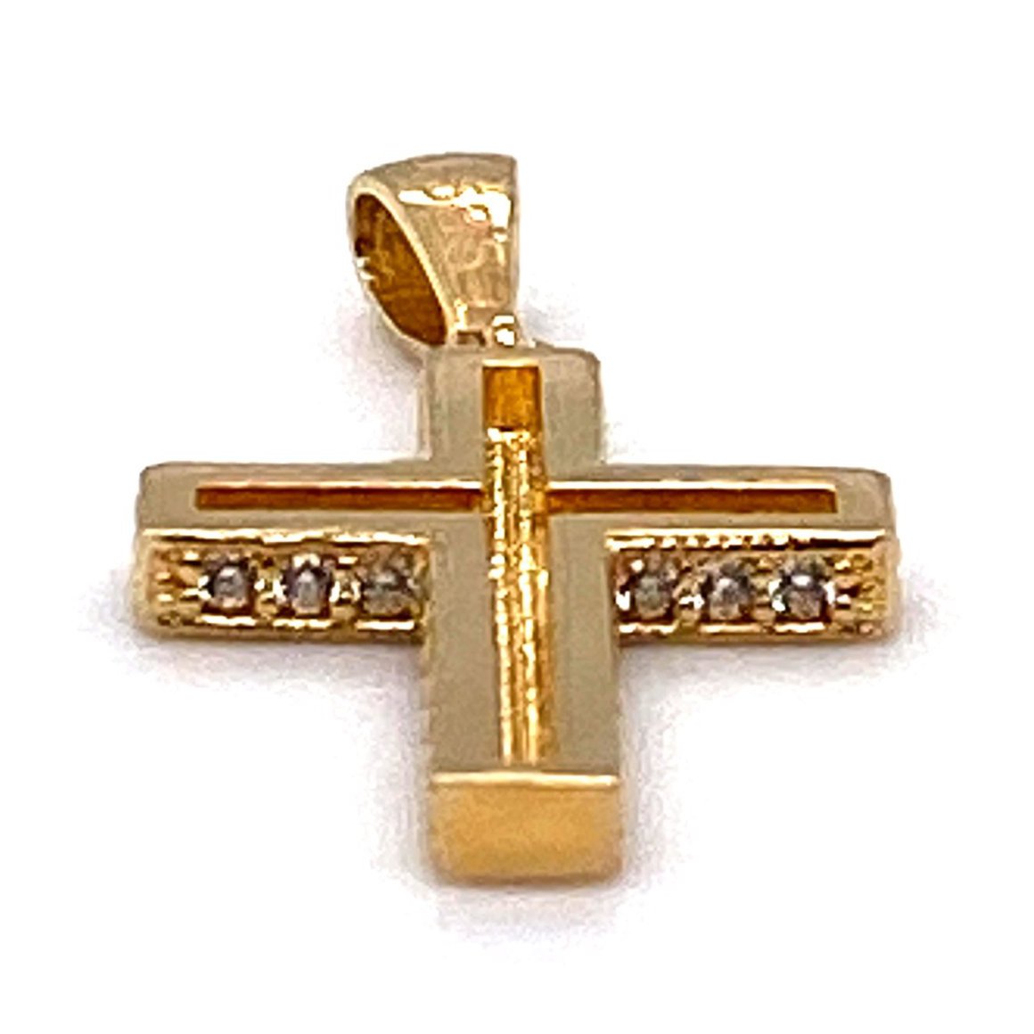 Anhänger 585/-Gelbgold Kreuz