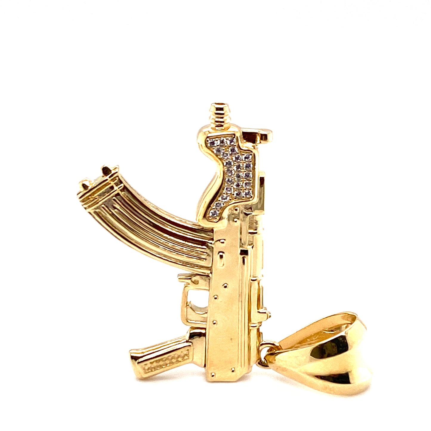 Anhänger 585/-Gelbgold Maschienenpistole