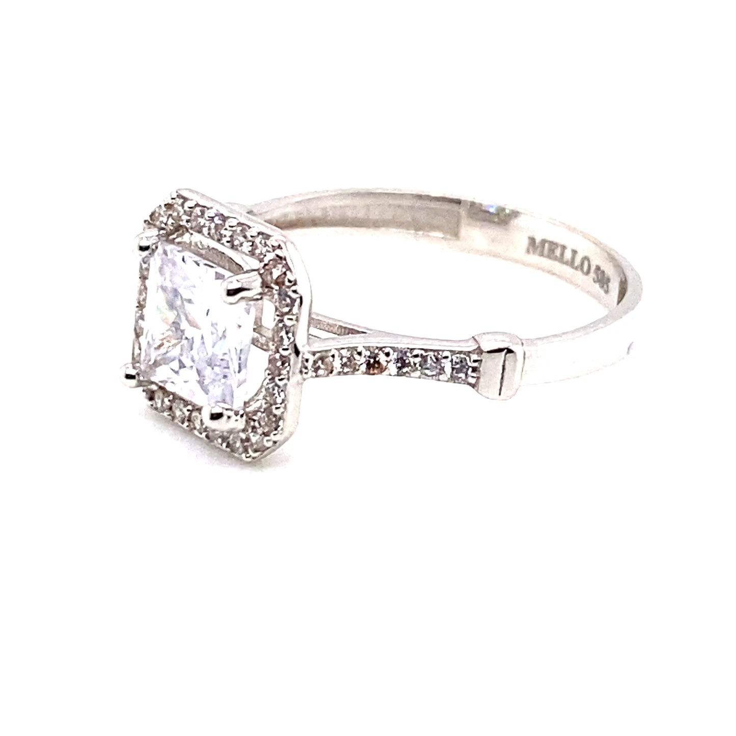 Ring 585/-Weißgold Zirkonia