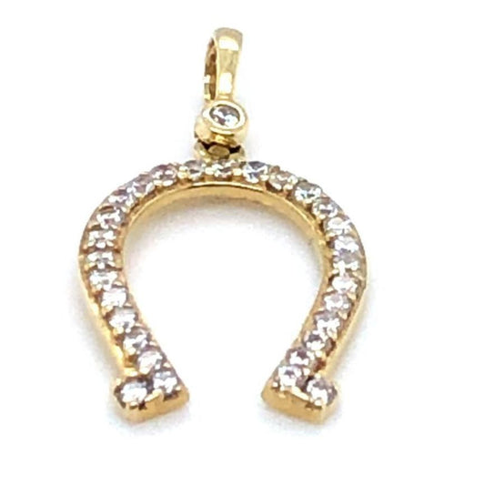 Anhänger 585/-Gelbgold Hufeisen