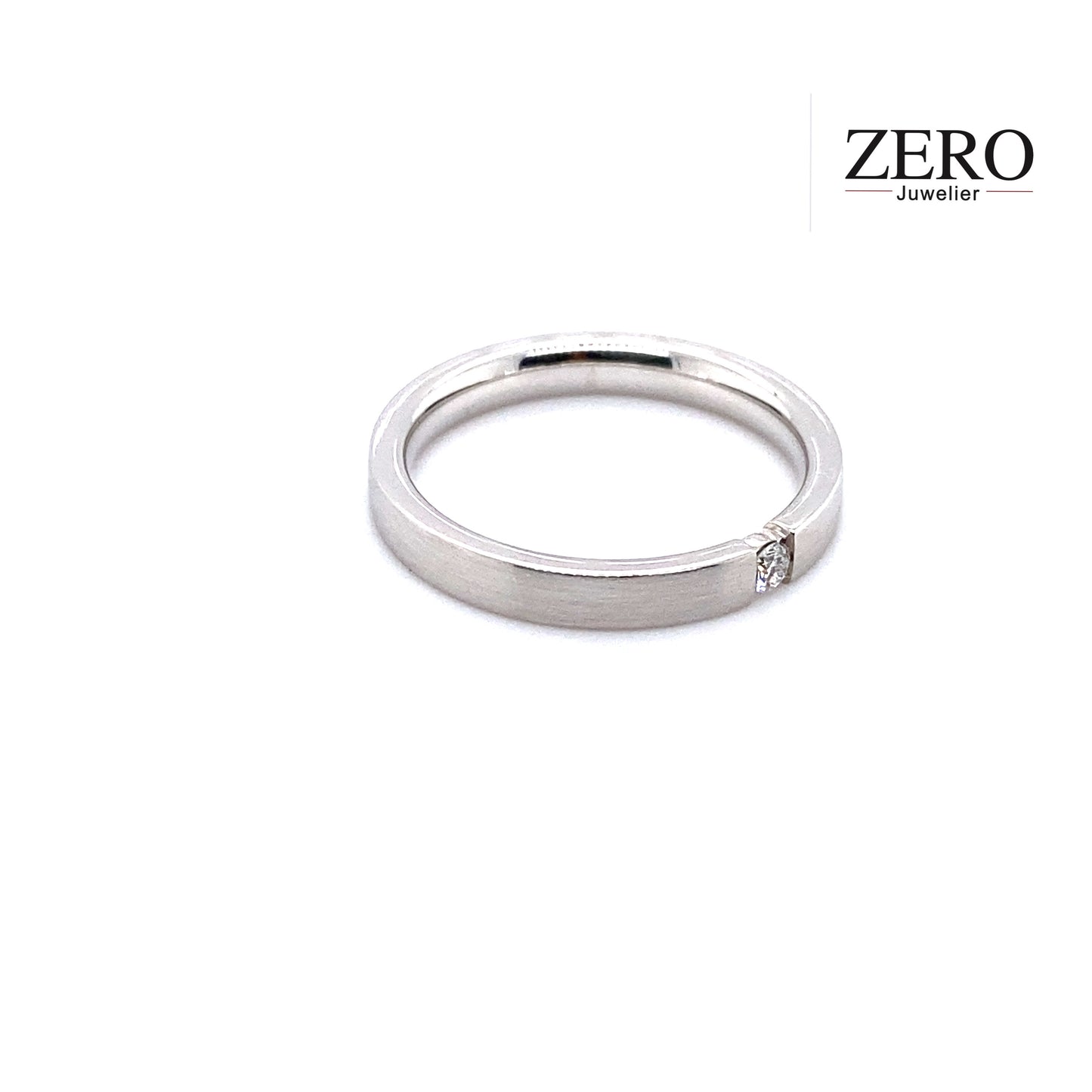 Spannring 585/-Weißgold Brillant