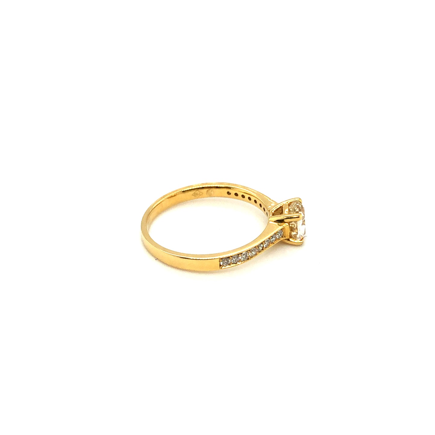 Brilliantring 750/-Gelbgold
