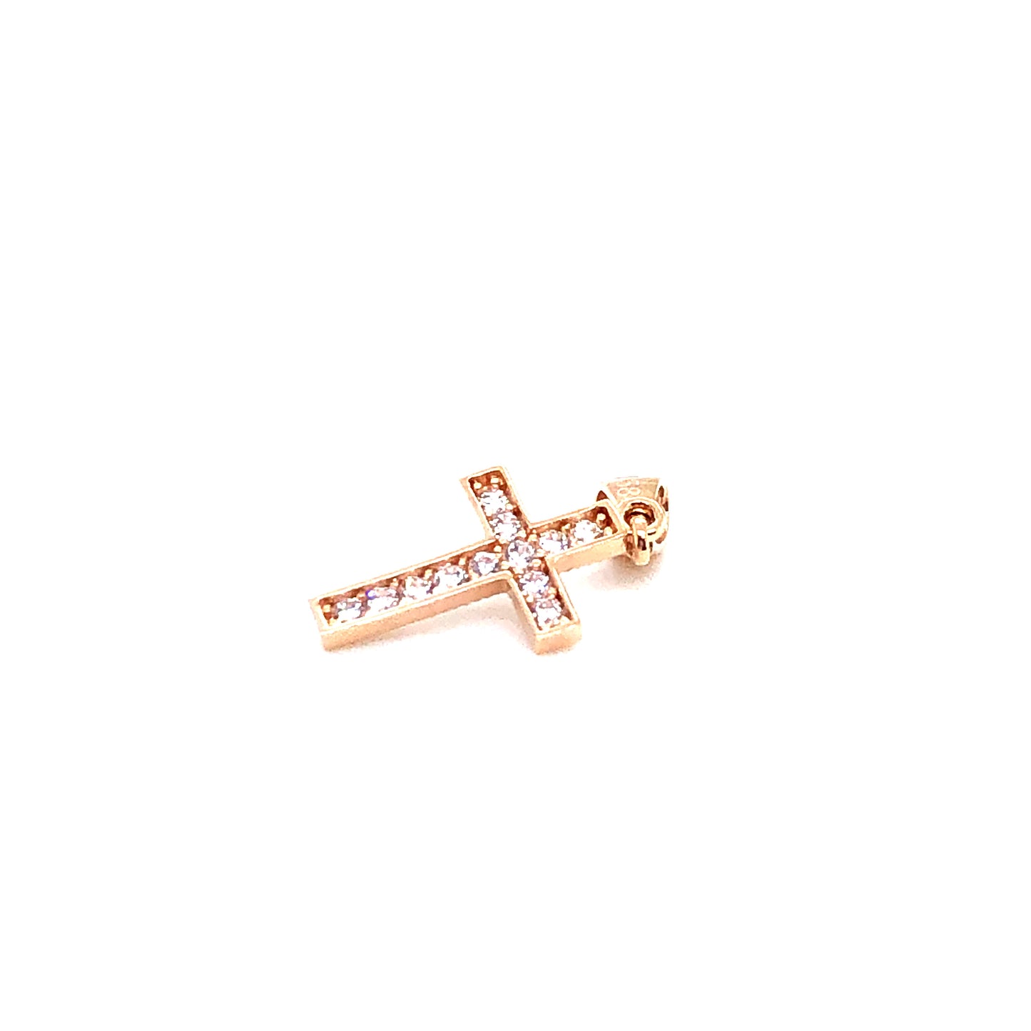 Anhänger 585/-Rotgold Kreuz