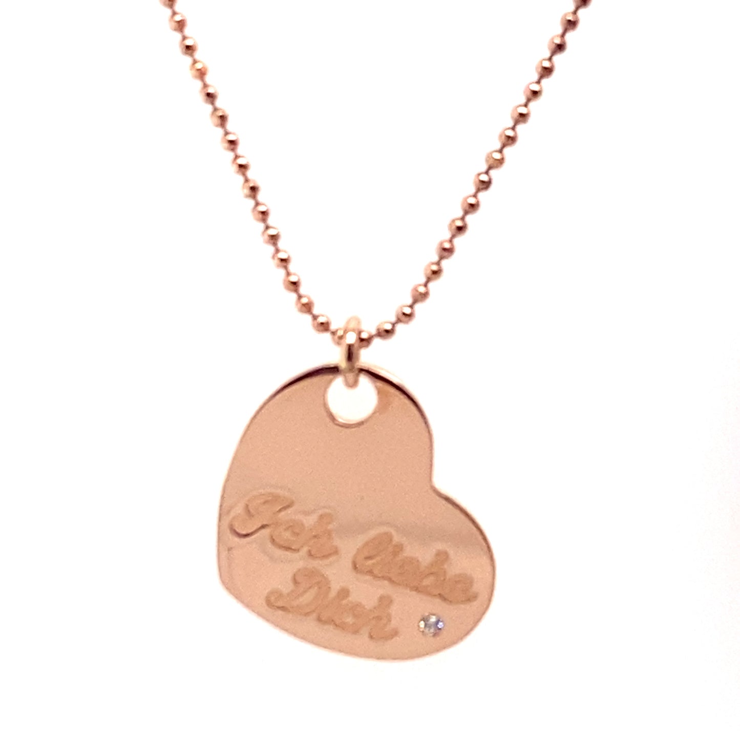 Kette 925/-Silber mit Herz Rot vergoldet