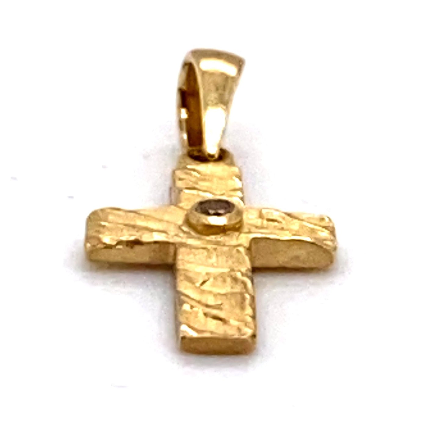 Anhänger 585/-Gelbgold Kreuz