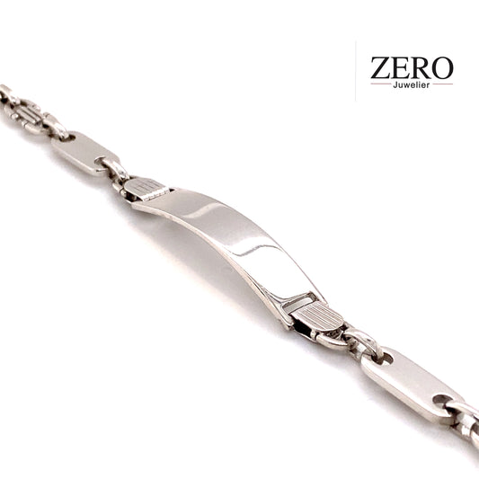 Armband ID Plattenmuster 925/-Silber Gravur