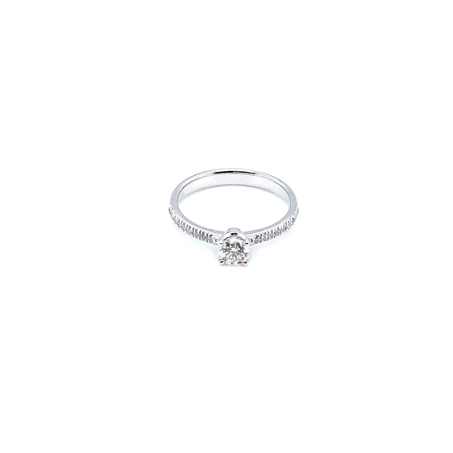 Ring 750/-Weißgold mit Brillanten