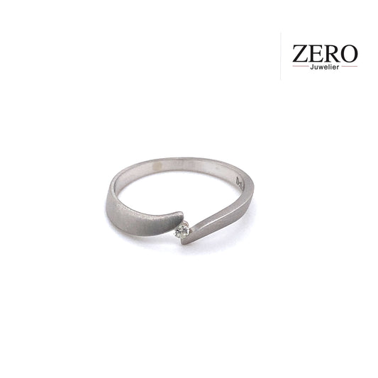 Spannring 585/-Weißgold Brillant