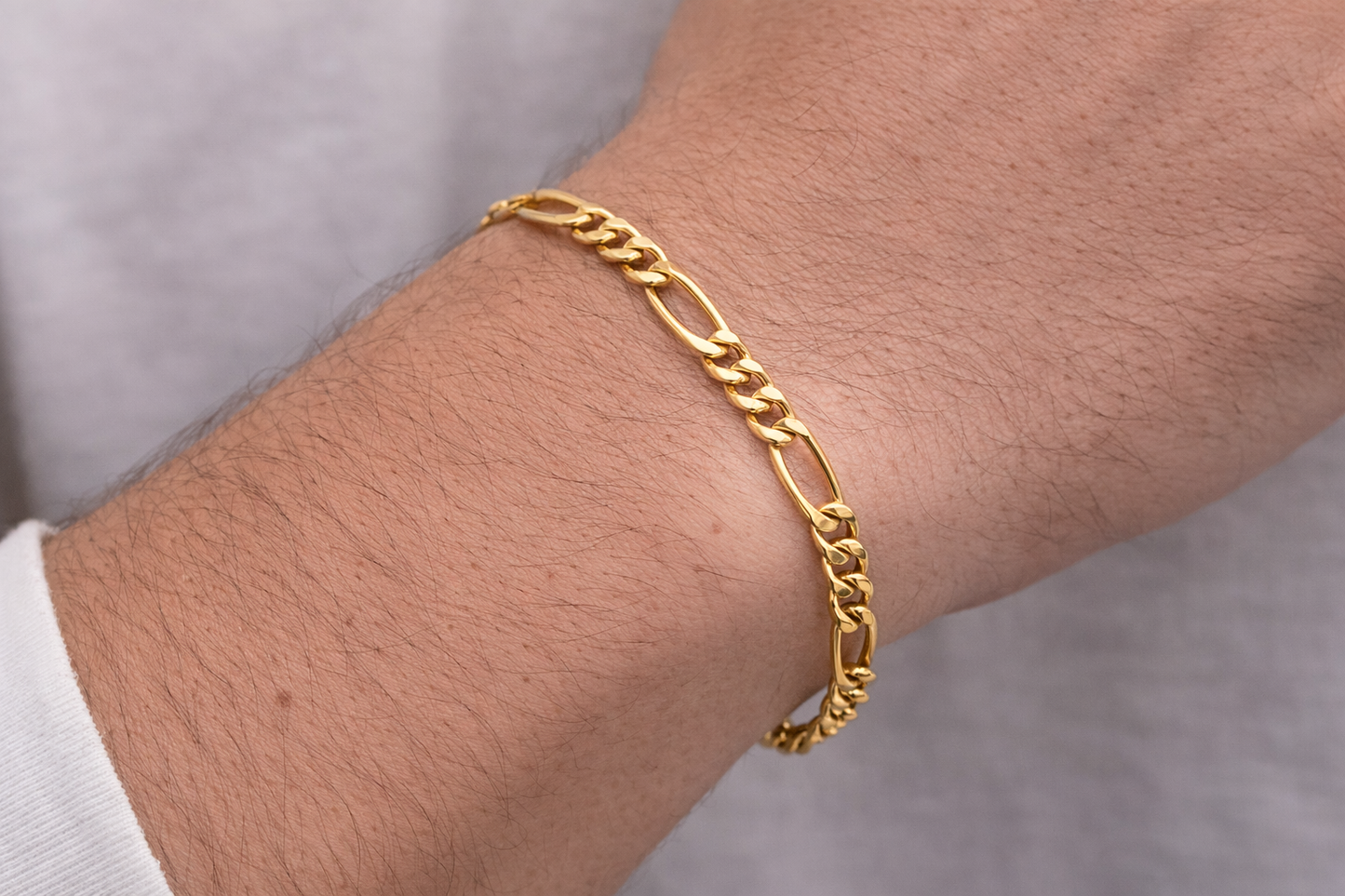 585 Gelbgold Armband – Figaro Design – 20 cm