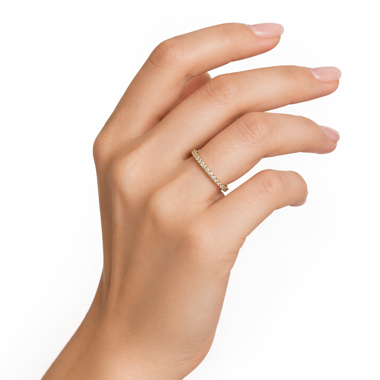 585 Gelbgold Ring mit 0,49ct. Labordiamanten