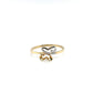 Ring 585/-Gold Schmetterlingsmuster