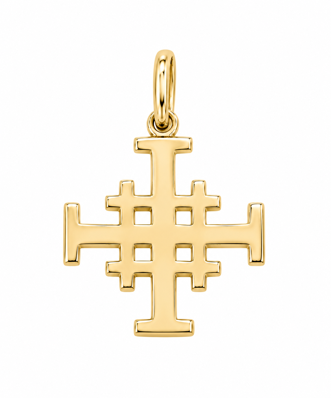 Jerusalem Kreuzanhänger 585/-Gold
