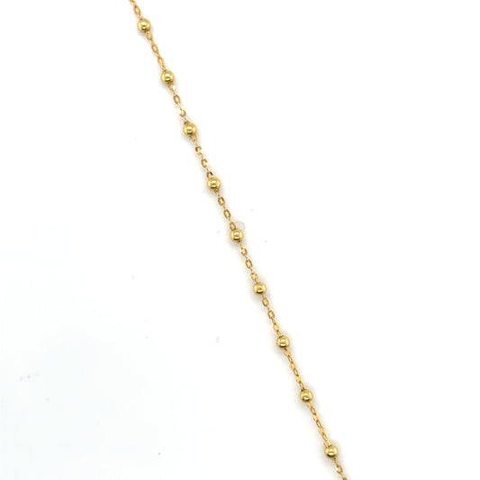 Armband 585/-Gold Maria & Kreuzanhänger