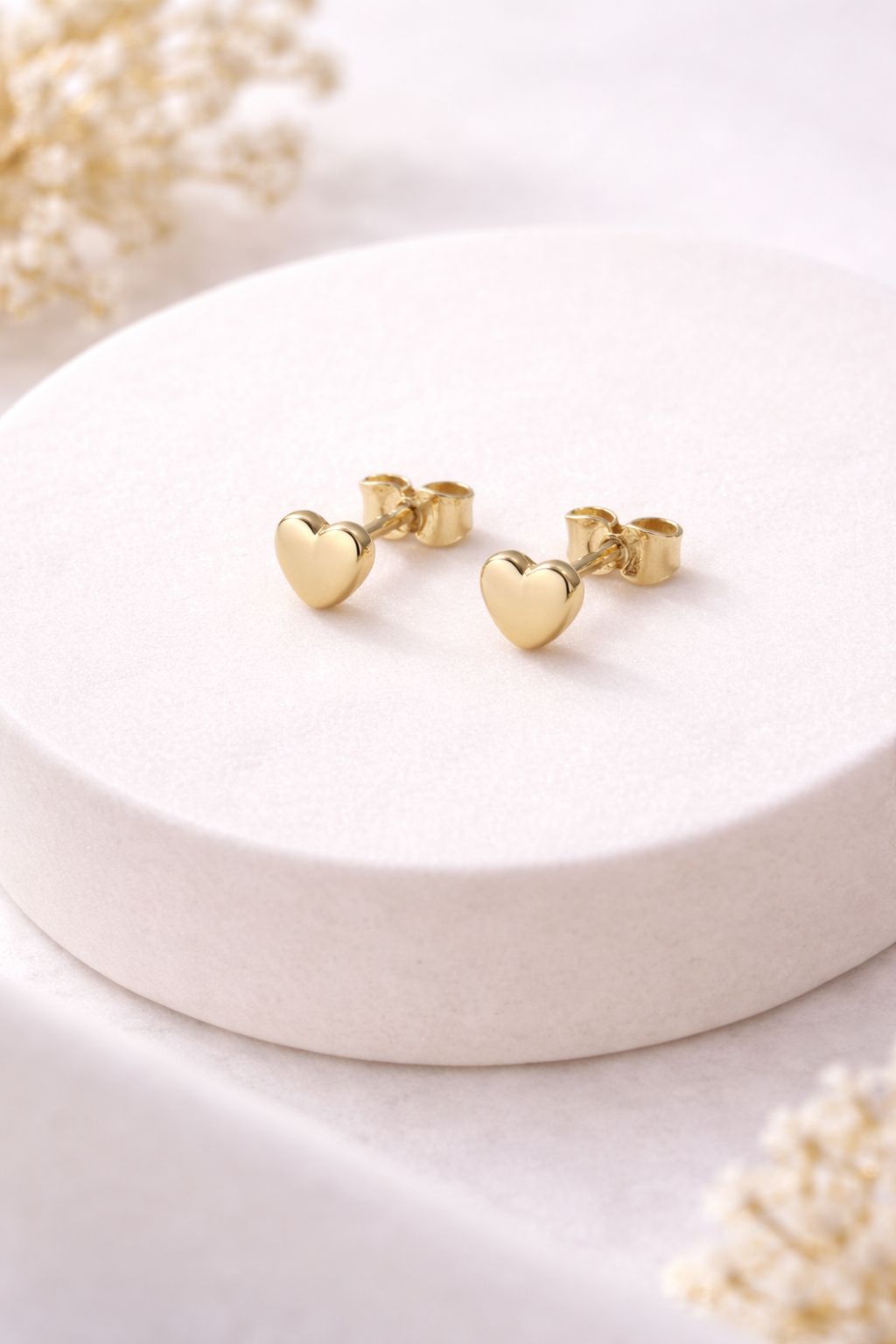 585 Gelbgold Herz Ohrstecker