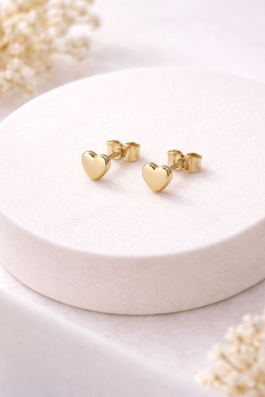 585 Gelbgold Herz Ohrstecker