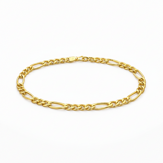 585 Gelbgold Armband – Figaro Design – 20 cm