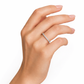 585 Weißgold Ring mit 0,49ct. Labordiamanten