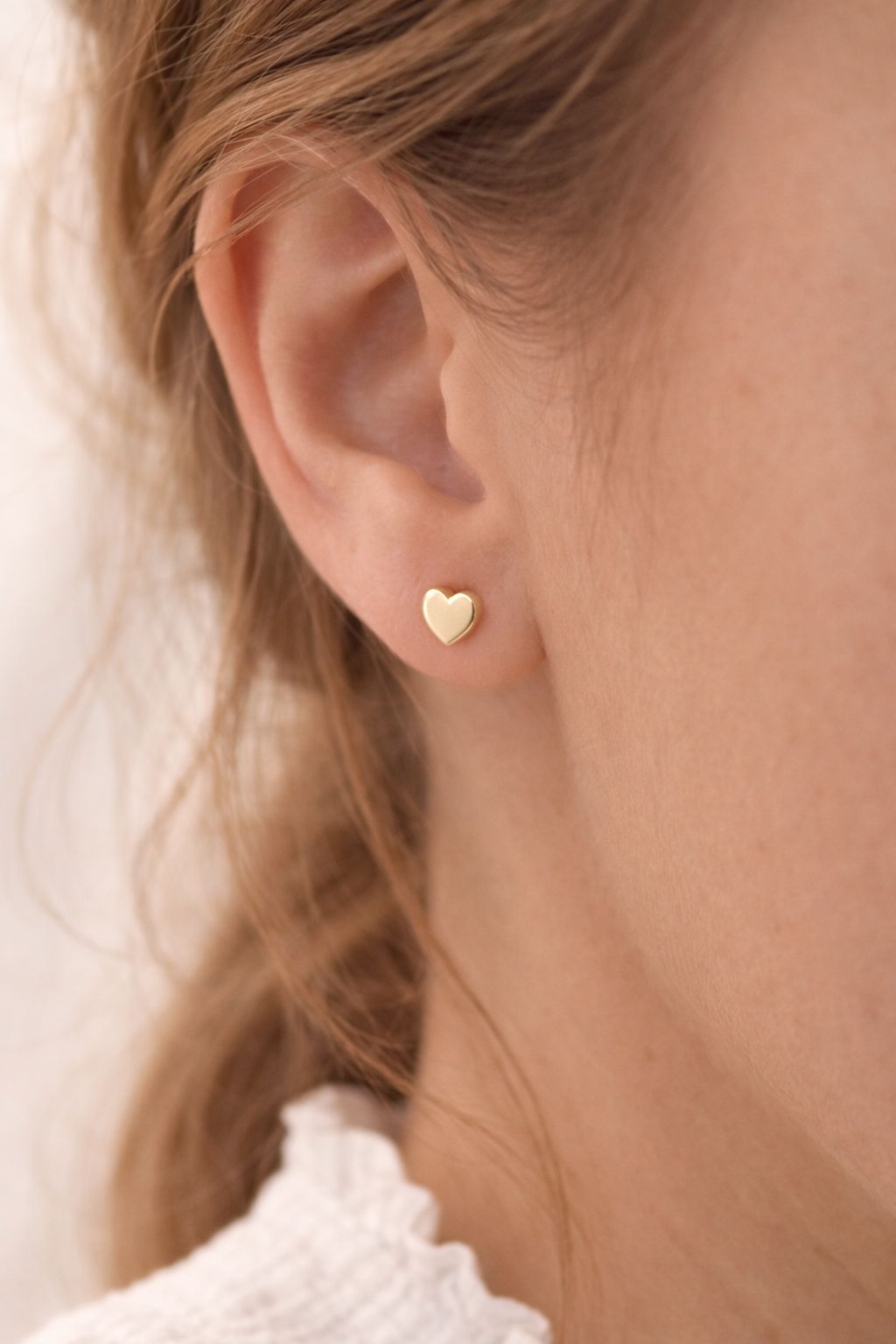 585 Gelbgold Herz Ohrstecker