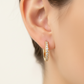 585 Gold Creolen 12 mm mit Zirkonia – Damen & Unisex Ohrringe