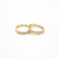 585 Gold Creolen 12 mm mit Zirkonia – Damen & Unisex Ohrringe