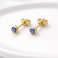 585 Gelbgold Ohrstecker mit Nazar-Auge – Schutz & Eleganz vereint