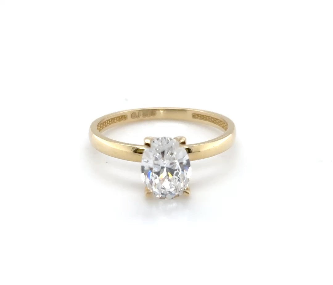 Ring 585/-Gold Zirkonia