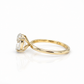 Ovaler Labordiamant Ring aus Gelbgold mit 2,03 ct Mittelstein