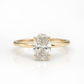 Verlobungsring aus 585 Gelbgold mit 2,03 ct Labordiamant im Ovalschliff