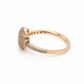 Romantischer Damenring aus 585er Roségold mit Herzmotiv