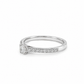 Eleganter Damenring aus 585er Weißgold mit Brillanten