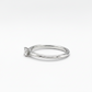 Feiner Verlobungsring aus 750er Weißgold mit 0,10 ct Brillant