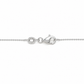 Kette mit Brillantanhänger 585/- Gelbgold & Weißgold mattiert 0,13ct. H-VS